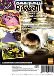 Box back cover for Powershot Pinball on the Sony Playstation 2.